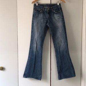 Lucky Brand Low-rise Flare Jeans Retro/Vintage
